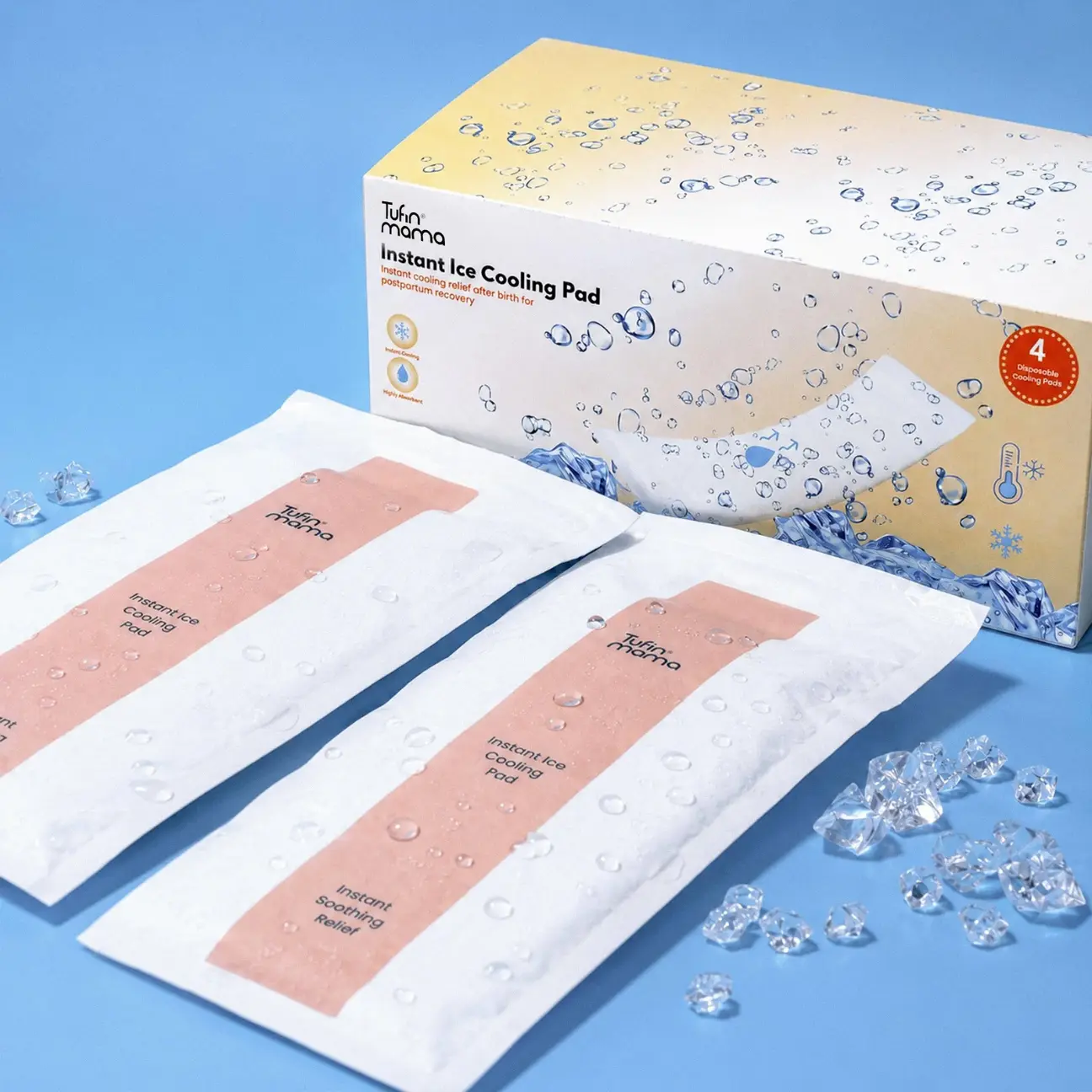 Instant Cooling Ice Pads (4pcs)